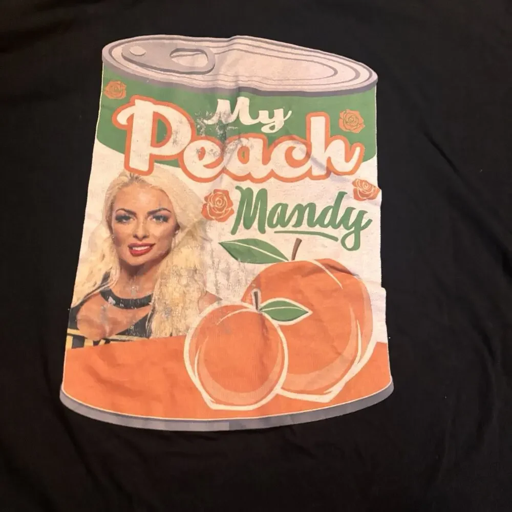 Mandy Rose T-Shirt WWE Authentic My Peach Men’s Size Large Wrestling - Picture 2 of 4